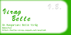 virag belle business card
